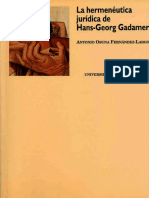 Osuna Fernandez - Largo, Antonio La Hermenéutica Jurídica de Hans - Georg Gadamer PDF