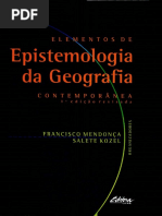 Livro Epistomologia Da Geografia - Francisco Mendença e Salete Kozel Comp-2