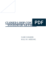 Closed Loop Control System of Geysers: Name: B.Harish. ROLL NO: 16EEE1002