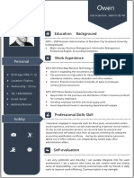 Blue Creative Resume For Administration-WPS Office