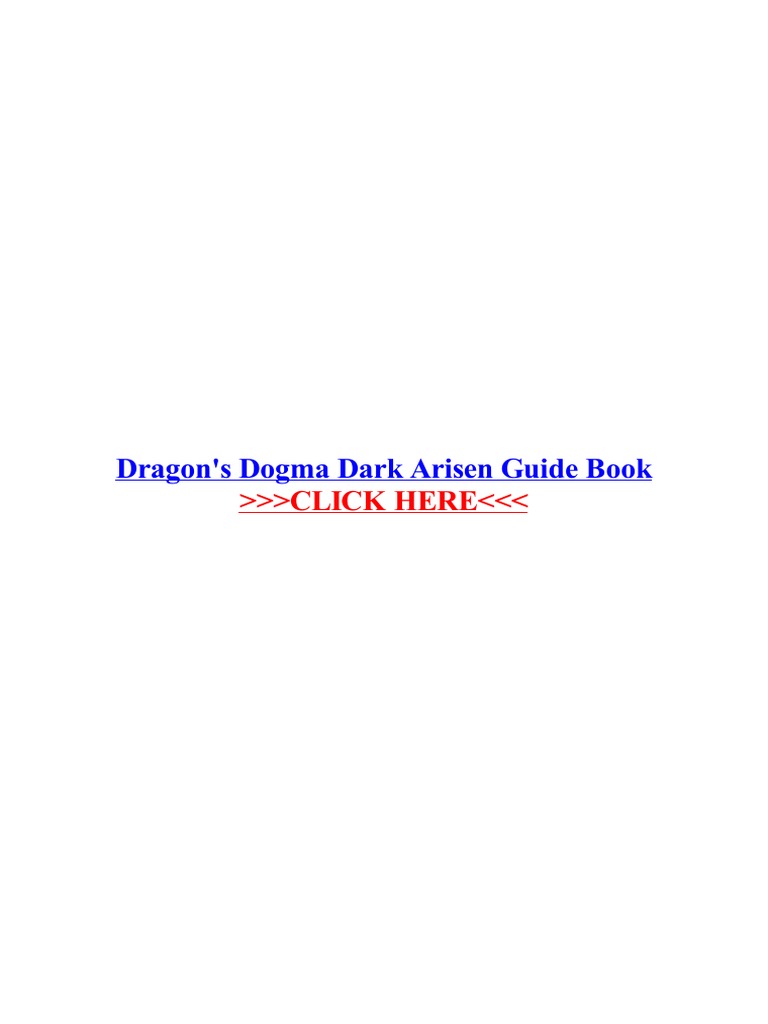 Dragons Dogma Dark Arisen Guide Book Gaming Video Games