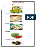 Platos a La Venta