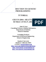 Introduction To Genetic Programming Tutorial GECCO-2004-SEATTLE SUNDAY JUNE 27, 2004