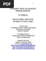 Introduction To Genetic Programming Tutorial GECCO-2004-SEATTLE SUNDAY JUNE 27, 2004