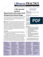 Emergencies in The Second and Third Trimesters Hypertensive Disorders and Antepartum Hemorrhage Emergency Medicine Practice