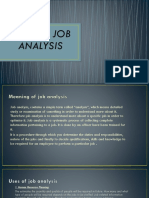 Uses of Job Analysis