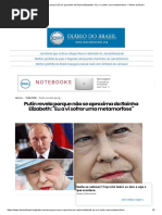 Putin Revela Porque Não Se Aproxima Da Rainha Elizabeth_ “Eu a Vi Sofrer Uma Metamorfose” – Diário Do Brasil