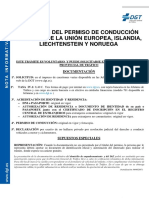 Permiso conducción UE, Islandia, Liechtenstein y Noruega