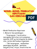 Model Pembuatan Kpts &kebijakan