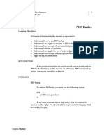 PHP Basics PDF