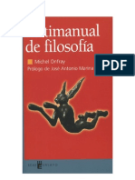 Antimanual de Filosofía (M. Onfray)