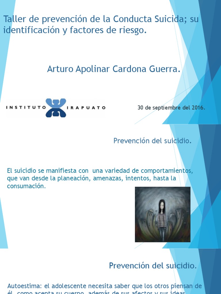 Prevención del Suicidio en Adolescentes | PDF | Suicidio | Comportamiento
