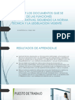 Producción de documentos administrativos siguiendo normativa