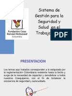 Sistema de Gestión para La Seguridad y Salud en El Trabajo PRESENTACIÓN FINAL