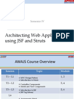 Architecting Web Applications Using JSF and Struts: Semester IV