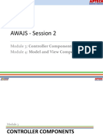 AWAJS - Session 2: Module 3: Controller Components Module 4: Model and View Components