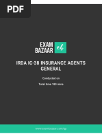 Free Irda Ic 38 Insurance Agents General