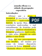 Chamada Eficaz e A Necessidade Da Pregação Expositiva PDF