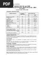 Marine Fuel Oil RMG 380 Specifications | PDF | Fuel Oil | Packaging And ...