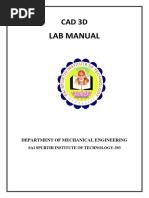 Lab Manual: Cad 3D