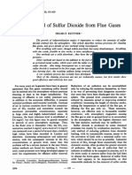 The Removal of Sulfur Dioxide From Flue Gases: Bull. Org. Mond. Santi 421429 Bull. WLD Org