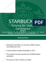 Starbucks: Striving For Global Dominance