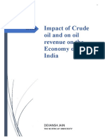 Impact of Crude Oil and On Oil Revenue On The Economy of India