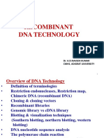 Recombinant Dna Technology: Dr. A.D.Naveen Kumar CMHS, Adigrat University