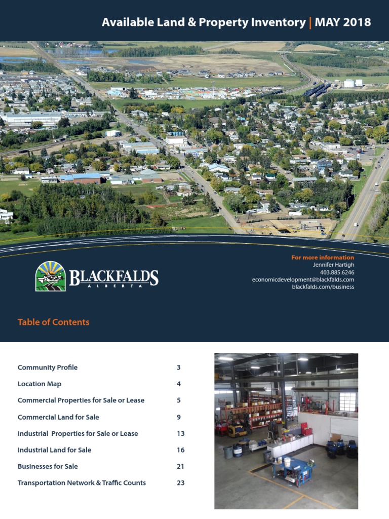 Blackfalds Inventory PDF Land Lot Retail