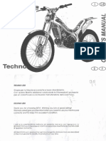 Beta Techno 250 1999 Manual de Intretinere ITALINO-InGLES