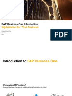 Introduction to SAP Business One