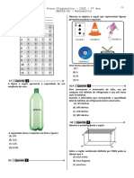 1a Prova Diagnóstica de Matemática para 5o Ano