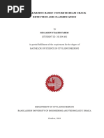 Deep Learning Based Concrete Beam Crack Detection and Classification