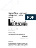 Gabriela Mitidieri-Facundo Nahuel Martín: Stranger Things - Construcción de Hegemonía y Política Sexual