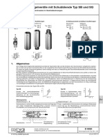 2-Wege-Stromregelventile Mit Schubblende Typ SB Und SQ: 1. Allgemeines