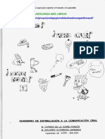 Cuaderno de Estimulación A La Comunicación Oral PDF