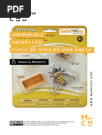 Mumuchu Imprimible Safari Ciclo de Vida Abeja