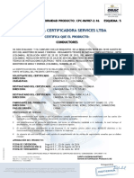 Certificado Cable 5KV