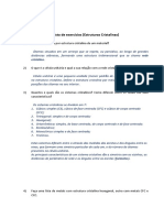 Lista de Exercícios (Estruturas Cristalinas)