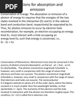 Absorptiom and Emission