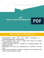SAP Punch & Bend Raw Material Pricing