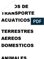 Medios de Transporte