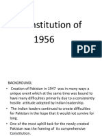 Pakistan's First Constitution of 1956