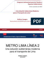 Metro Lima L2: Una solución subterránea para el transporte