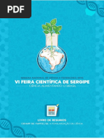 Caderno de Resumos VI Feira Científica de Sergipe - Out 2016