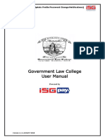 Government Law College User Manual: User Manual - GLC (Update Profile/Password Change/Notifications)