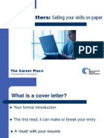 Cover Letters: Selling Your Skills On Paper: The Career Place