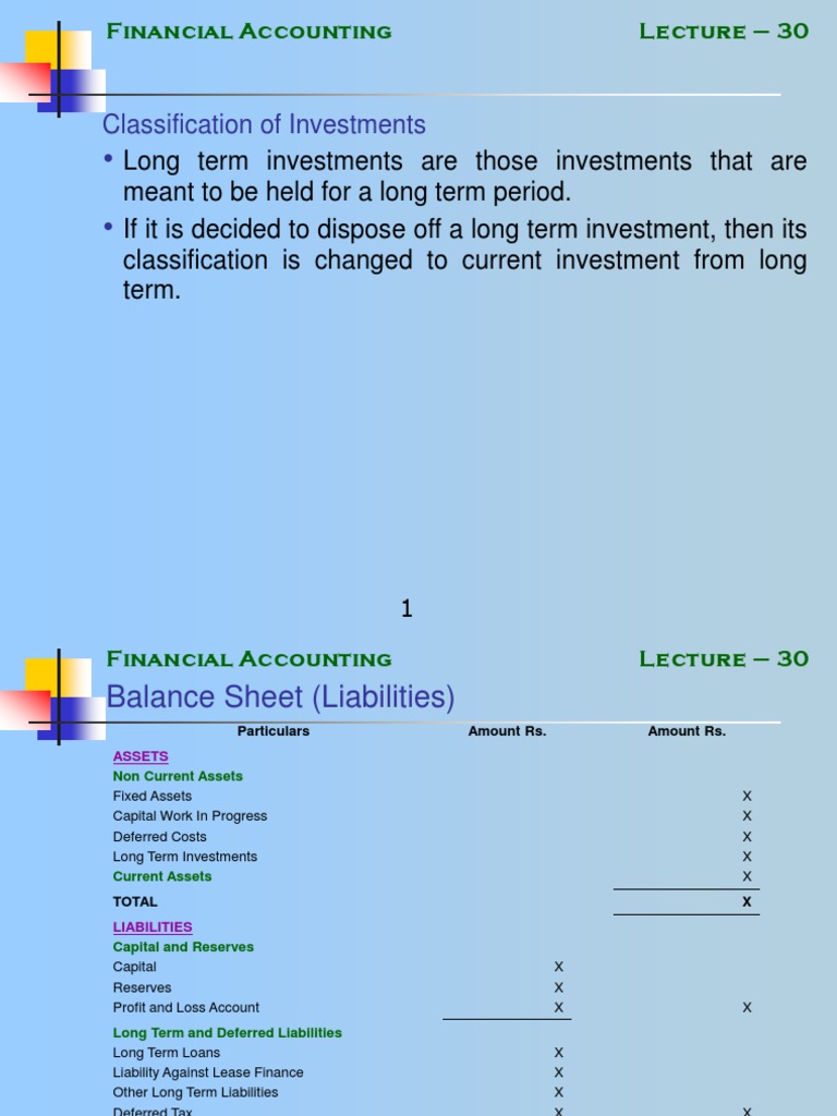 Financial Accounting MGT101 Power Point Slides Lecture 30 | PDF ...