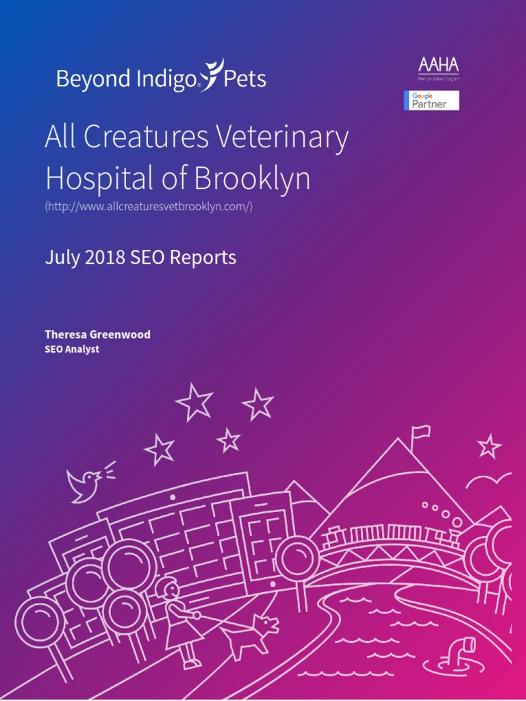 All Creatures Veterinary Hospital of Brooklyn July 2018 SEO Reports