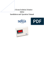 Setra Model SRIM1 Operating Instructions